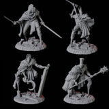 Four Guard Alchemical Golems Miniature for Dungeons and Dragons, Pathfinder or other TTRPGs