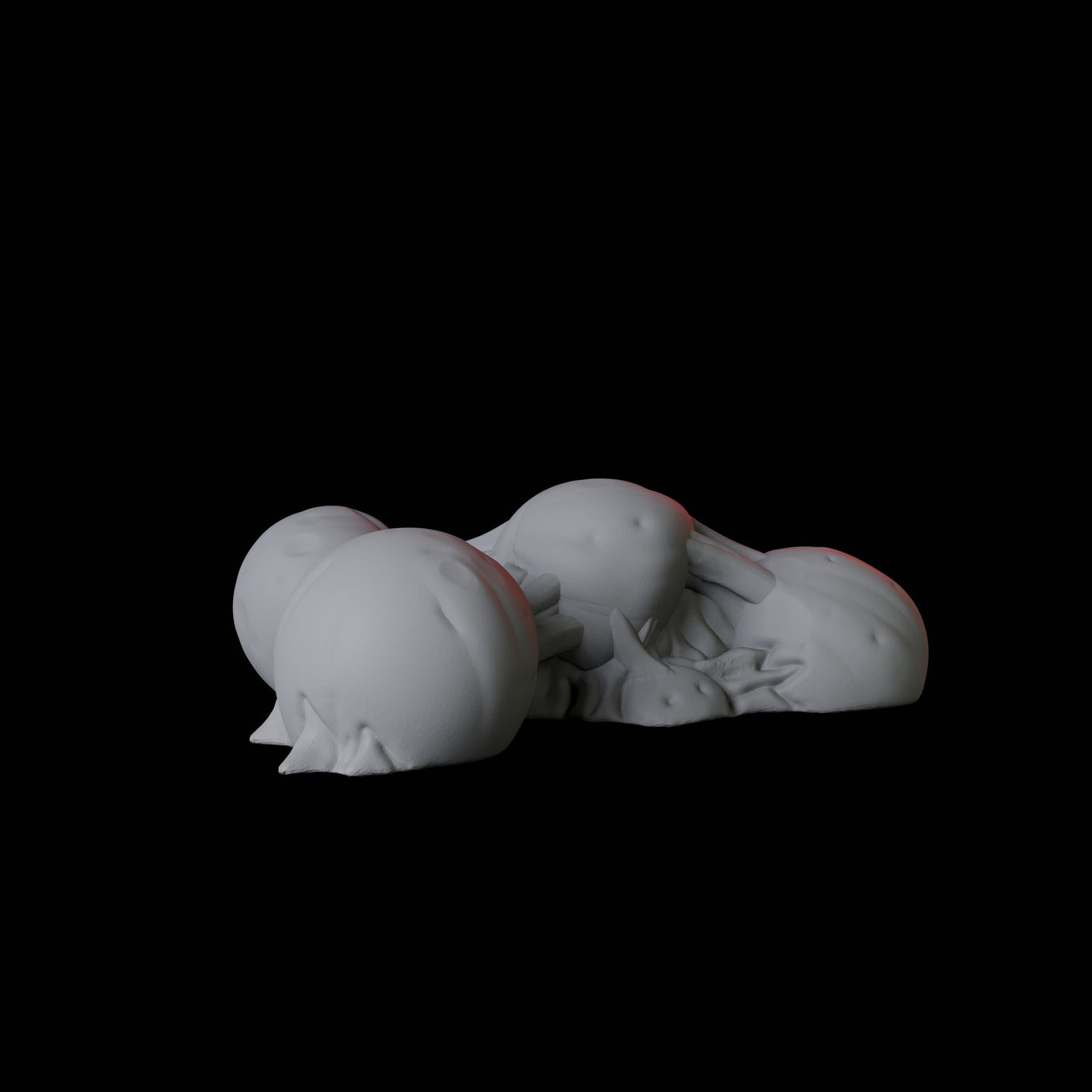 Four Hatching Eggs Miniature for Dungeons and Dragons, Pathfinder or other TTRPGs