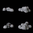 Four Hatching Eggs Miniature for Dungeons and Dragons, Pathfinder or other TTRPGs