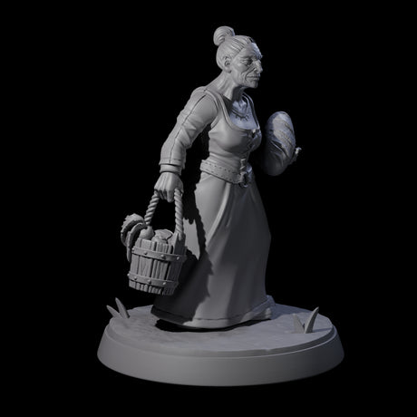 Four Honest Village Women Miniature for Dungeons and Dragons, Pathfinder or other TTRPGs