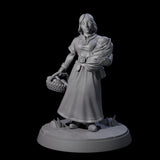 Four Honest Village Women Miniature for Dungeons and Dragons, Pathfinder or other TTRPGs