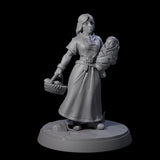Four Honest Village Women Miniature for Dungeons and Dragons, Pathfinder or other TTRPGs