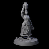Four Honest Village Women Miniature for Dungeons and Dragons, Pathfinder or other TTRPGs