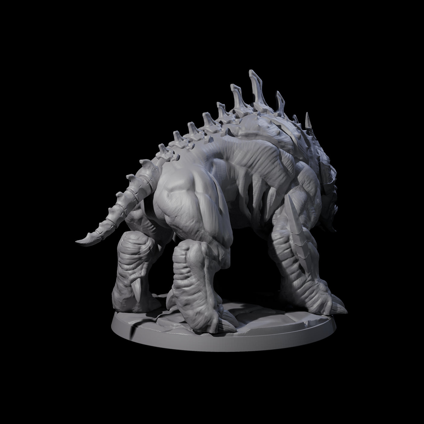 Four Hulking Hellhounds Miniature for Dungeons and Dragons, Pathfinder or other TTRPGs