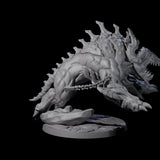 Four Hulking Hellhounds Miniature for Dungeons and Dragons, Pathfinder or other TTRPGs