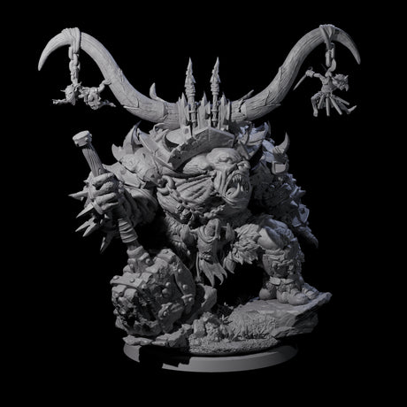 Four Hulking Ogre Juggernauts Miniature for Dungeons and Dragons, Pathfinder or other TTRPGs