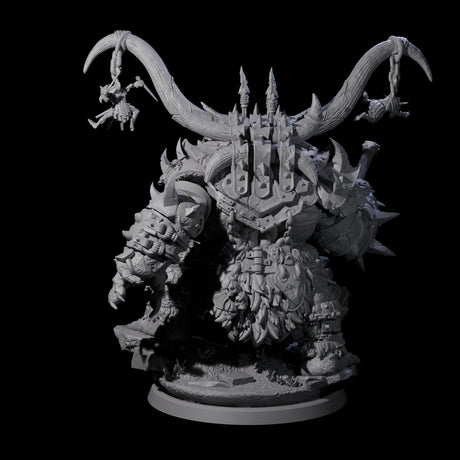 Four Hulking Ogre Juggernauts Miniature for Dungeons and Dragons, Pathfinder or other TTRPGs