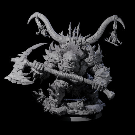 Four Hulking Ogre Juggernauts Miniature for Dungeons and Dragons, Pathfinder or other TTRPGs