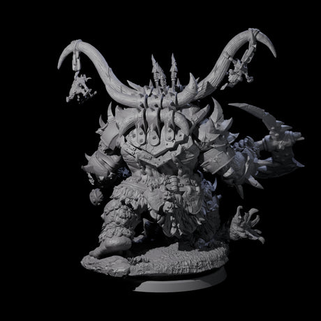 Four Hulking Ogre Juggernauts Miniature for Dungeons and Dragons, Pathfinder or other TTRPGs