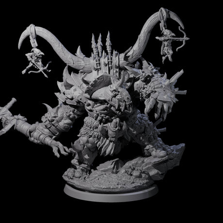Four Hulking Ogre Juggernauts Miniature for Dungeons and Dragons, Pathfinder or other TTRPGs