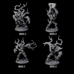 Four Hungry Gulthias Blights Miniature for Dungeons and Dragons, Pathfinder or other TTRPGs