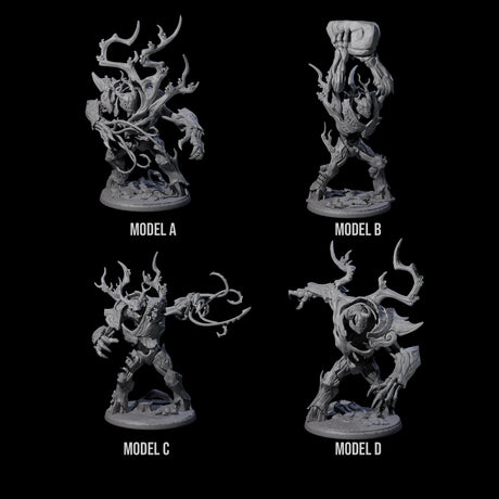 Four Hungry Gulthias Blights Miniature for Dungeons and Dragons, Pathfinder or other TTRPGs