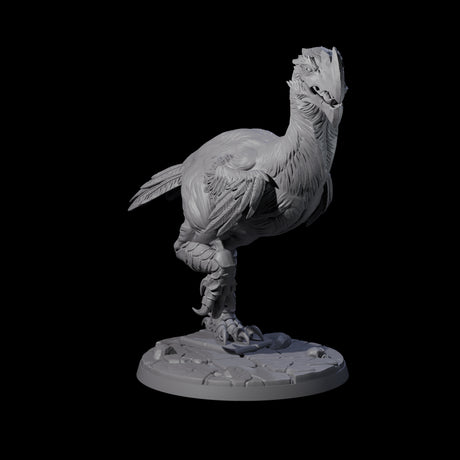 Four Hunting Axe Beaks Miniature for Dungeons and Dragons, Pathfinder or other TTRPGs