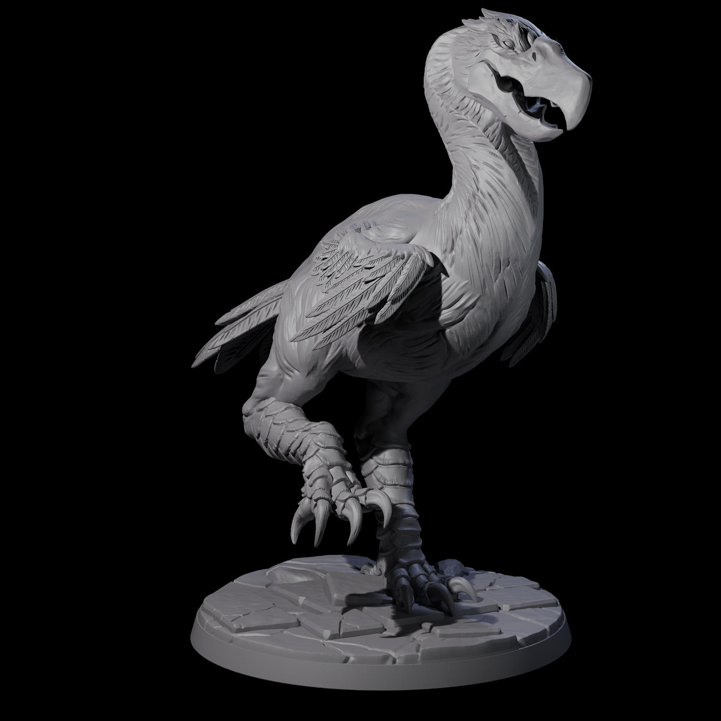 Four Hunting Axe Beaks Miniature for Dungeons and Dragons, Pathfinder or other TTRPGs