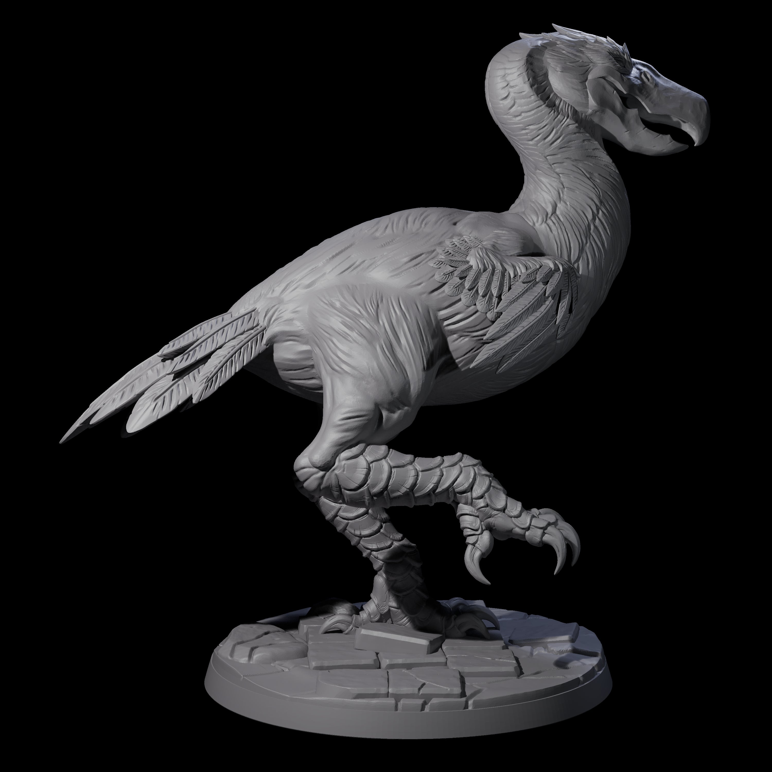 Four Hunting Axe Beaks Miniature for Dungeons and Dragons, Pathfinder or other TTRPGs