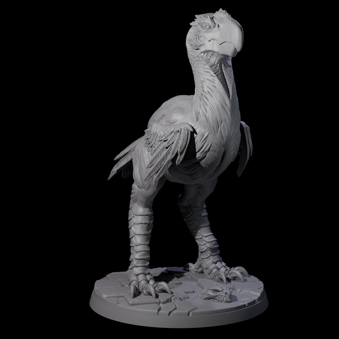 Four Hunting Axe Beaks Miniature for Dungeons and Dragons, Pathfinder or other TTRPGs
