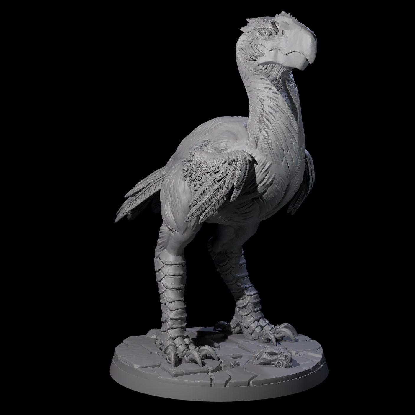 Four Hunting Axe Beaks Miniature for Dungeons and Dragons, Pathfinder or other TTRPGs