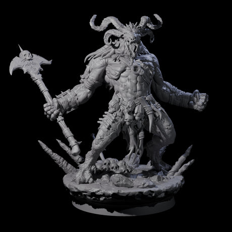 Four Hunting Balors Miniature for Dungeons and Dragons, Pathfinder or other TTRPGs
