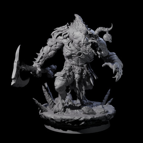 Four Hunting Balors Miniature for Dungeons and Dragons, Pathfinder or other TTRPGs