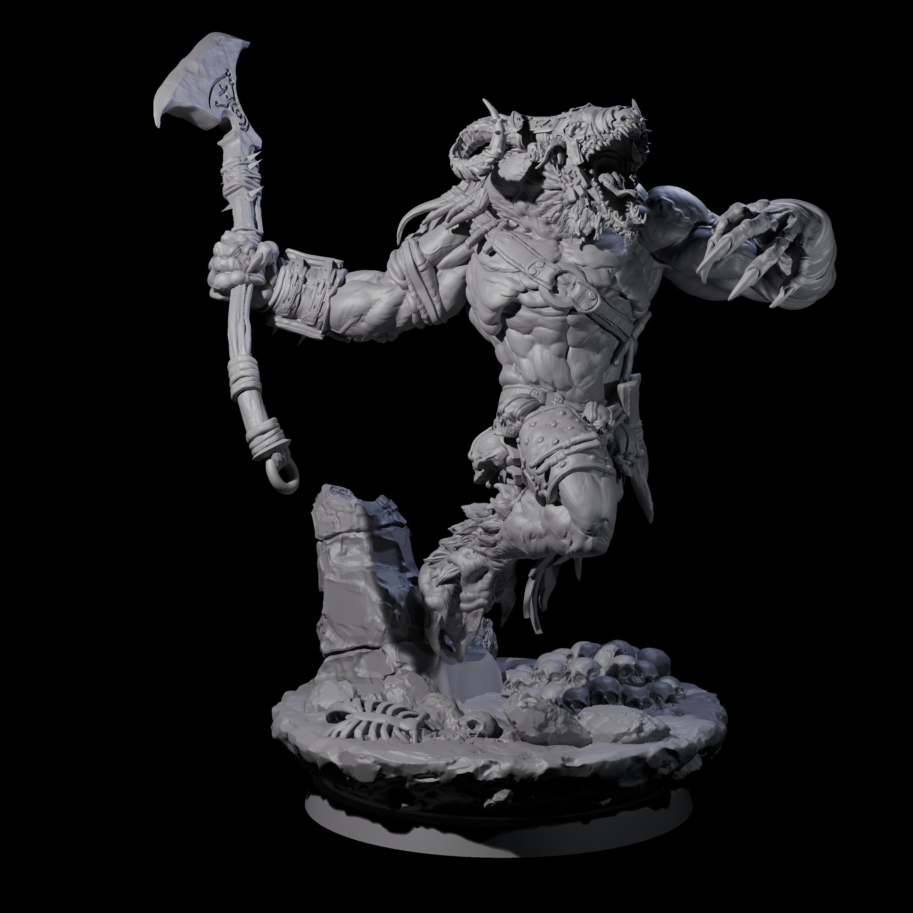 Four Hunting Balors Miniature for Dungeons and Dragons, Pathfinder or other TTRPGs