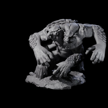 Four Hurling Ettins Miniature for Dungeons and Dragons, Pathfinder or other TTRPGs