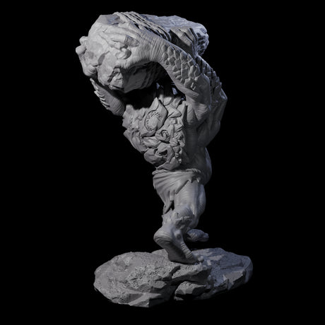 Four Hurling Ettins Miniature for Dungeons and Dragons, Pathfinder or other TTRPGs