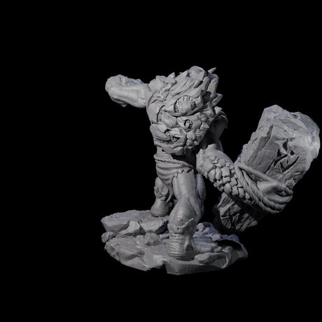 Four Hurling Ettins Miniature for Dungeons and Dragons, Pathfinder or other TTRPGs