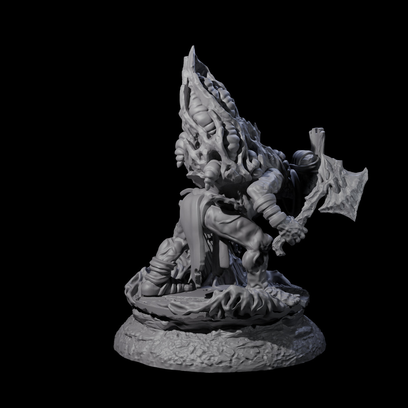 Four Infected Hive Thralls Miniature for Dungeons and Dragons, Pathfinder or other TTRPGs