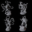 Four Infested Ghouls Miniature for Dungeons and Dragons, Pathfinder or other TTRPGs