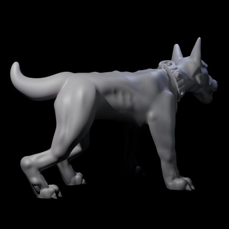 Four Inquisitive Dogs Miniature for Dungeons and Dragons, Pathfinder or other TTRPGs