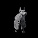 Four Inquisitive Dogs Miniature for Dungeons and Dragons, Pathfinder or other TTRPGs