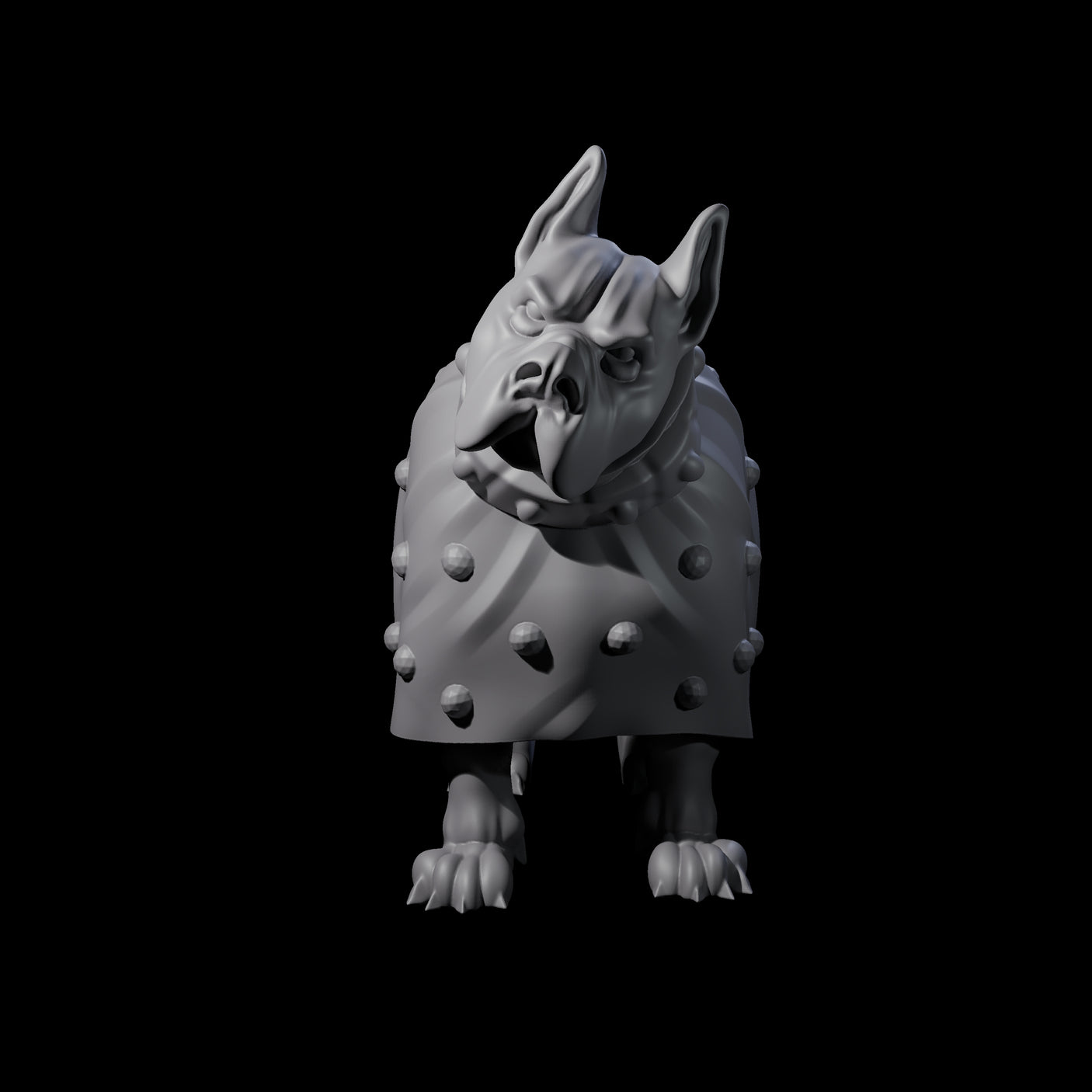 Four Inquisitive Dogs Miniature for Dungeons and Dragons, Pathfinder or other TTRPGs