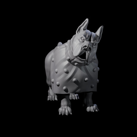 Four Inquisitive Dogs Miniature for Dungeons and Dragons, Pathfinder or other TTRPGs