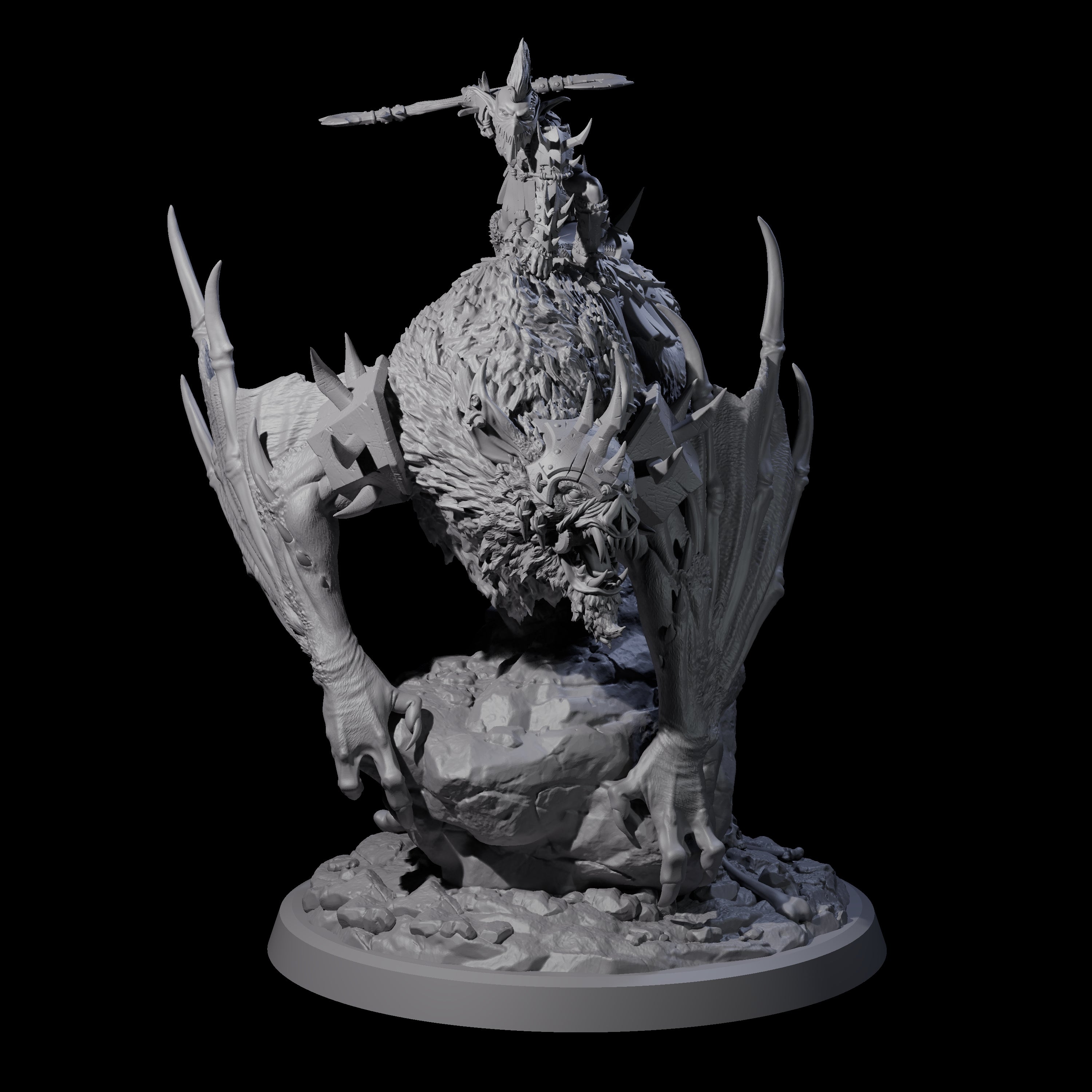 Four Kamikaze Werebat Riding Goblins Miniature for Dungeons and Dragons, Pathfinder or other TTRPGs