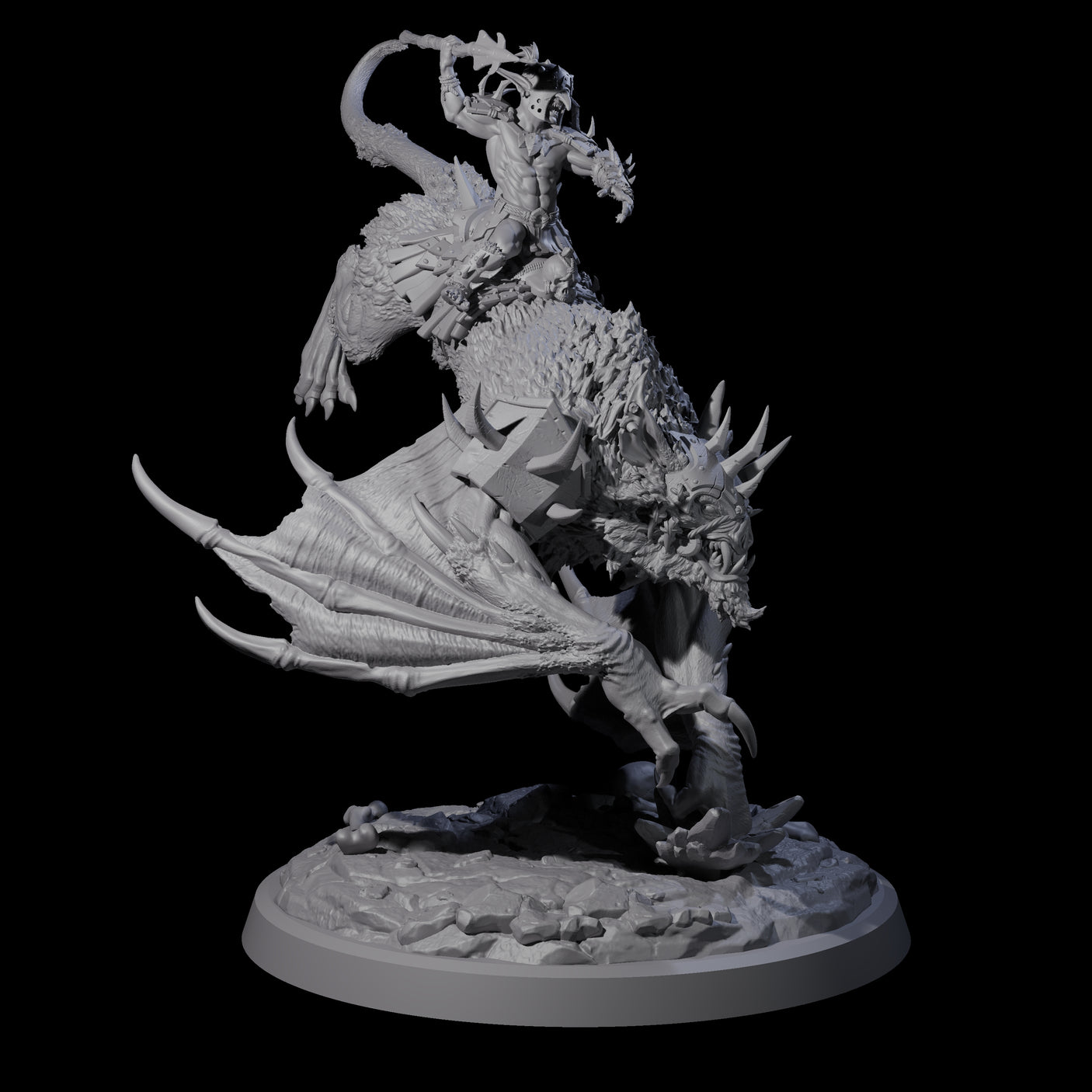 Four Kamikaze Werebat Riding Goblins Miniature for Dungeons and Dragons, Pathfinder or other TTRPGs