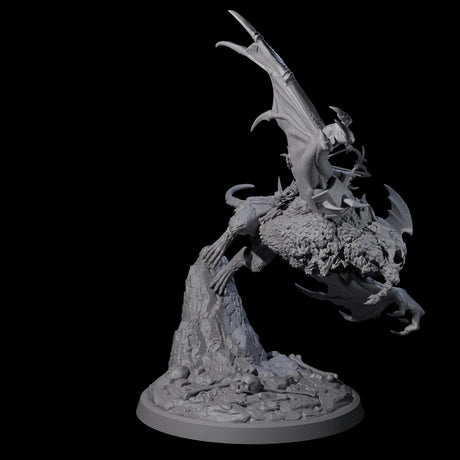 Four Kamikaze Werebat Riding Goblins Miniature for Dungeons and Dragons, Pathfinder or other TTRPGs
