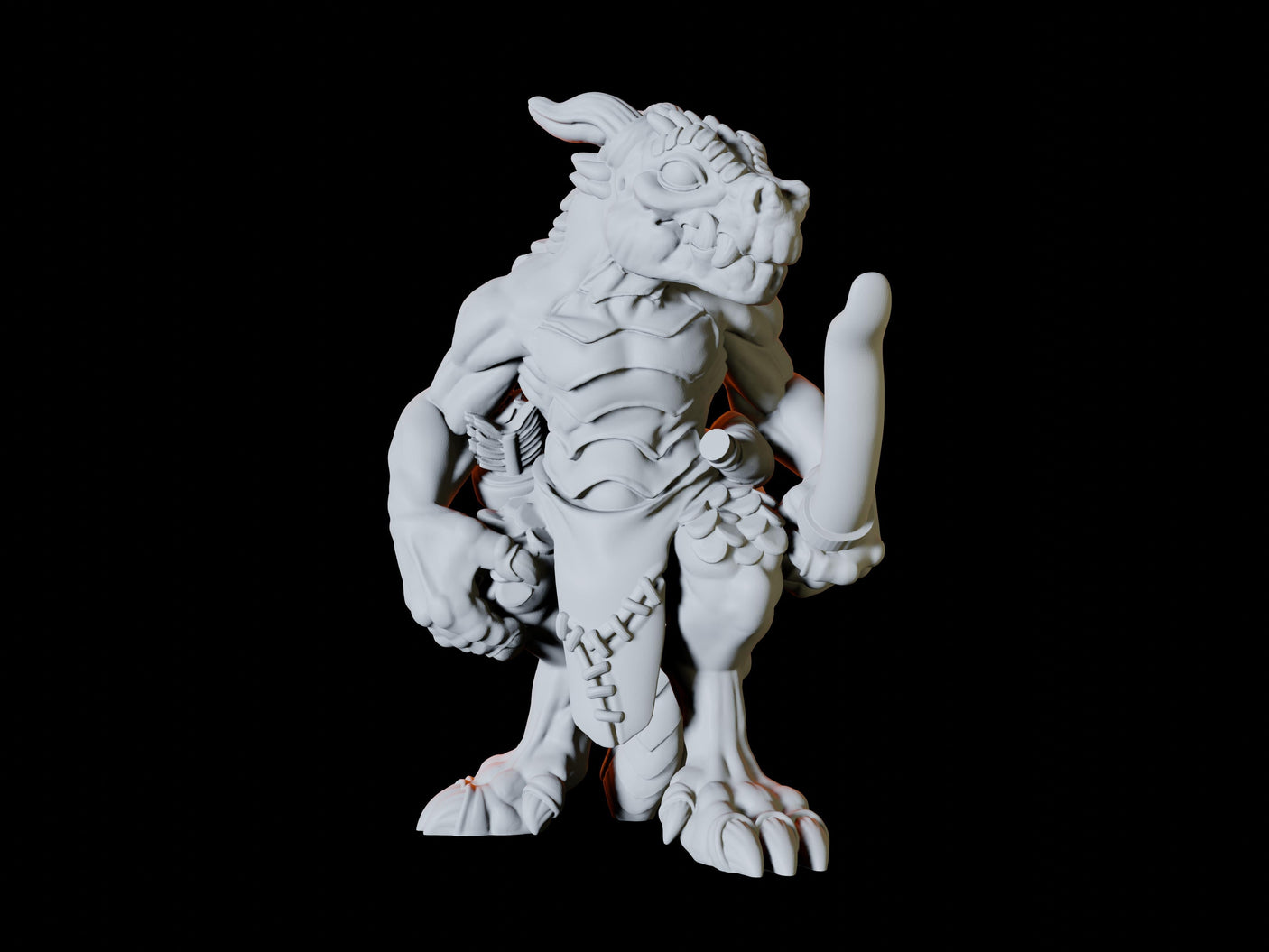 Four Kobold Archers Miniature for Dungeons and Dragons, Pathfinder or other TTRPGs