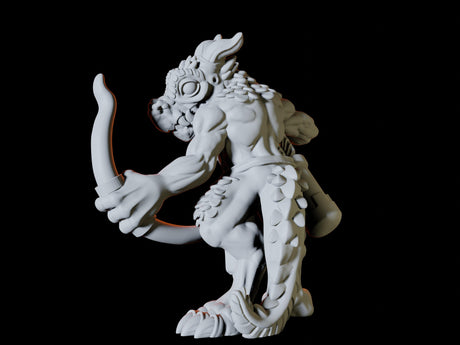 Four Kobold Archers Miniature for Dungeons and Dragons, Pathfinder or other TTRPGs