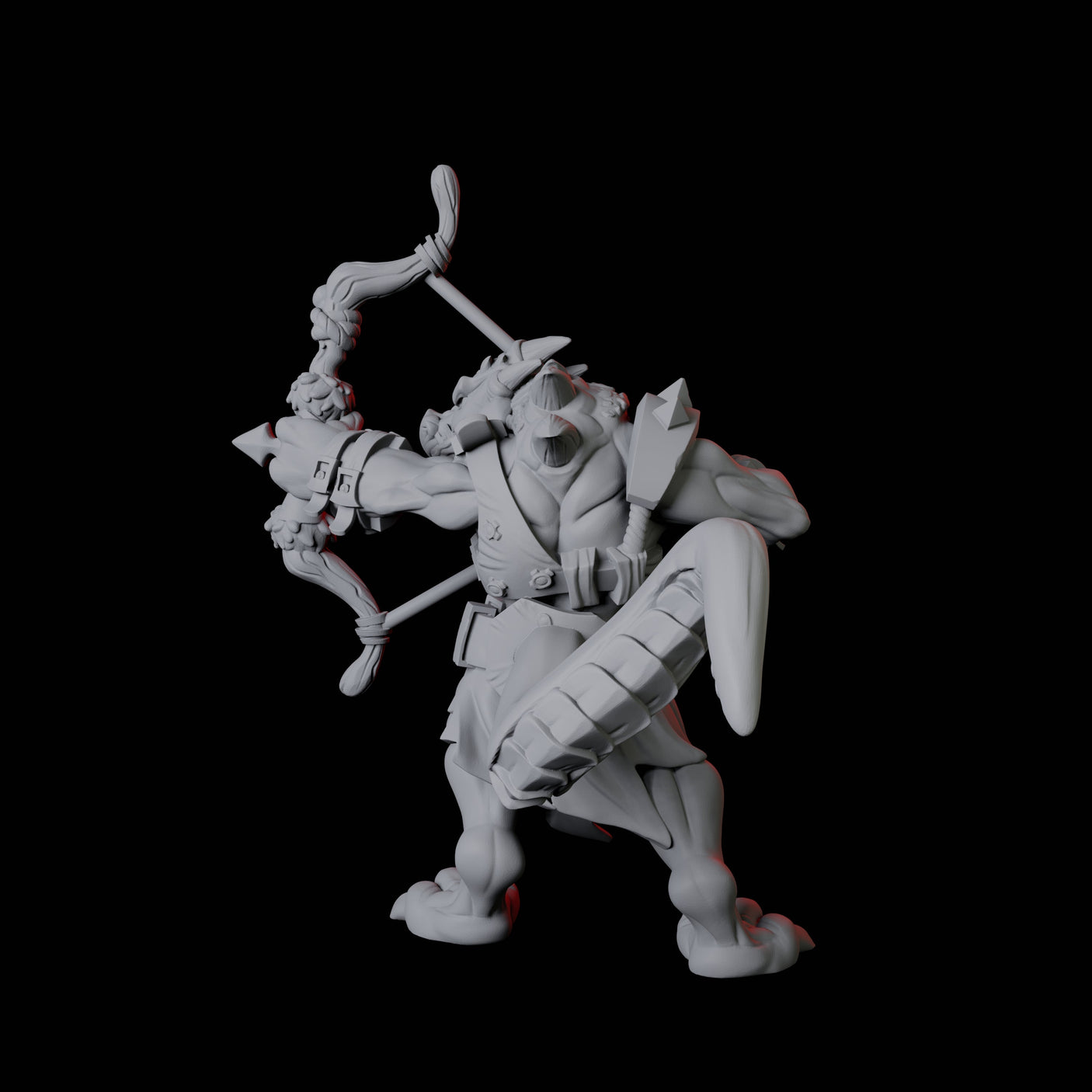 Four Kobold Rangers Miniature for Dungeons and Dragons, Pathfinder or other TTRPGs