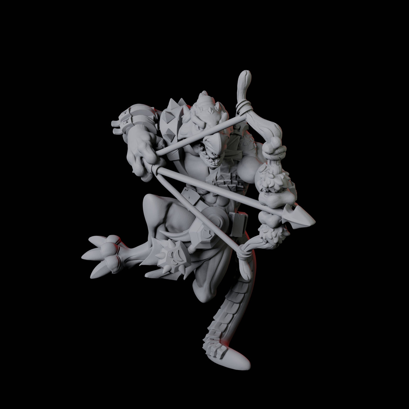 Four Kobold Rangers Miniature for Dungeons and Dragons, Pathfinder or other TTRPGs