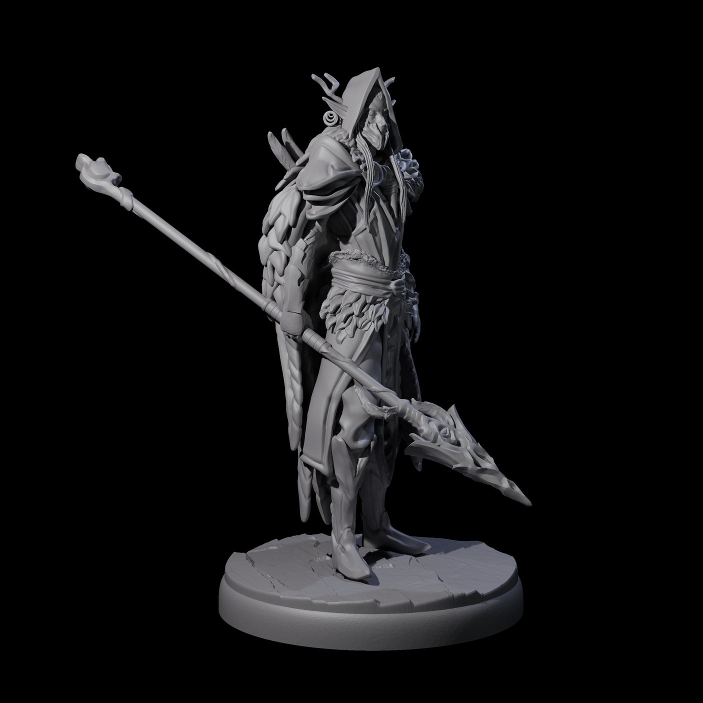 Four Leaping Dark Elf Underdark Guardians Miniature for Dungeons and Dragons, Pathfinder or other TTRPGs