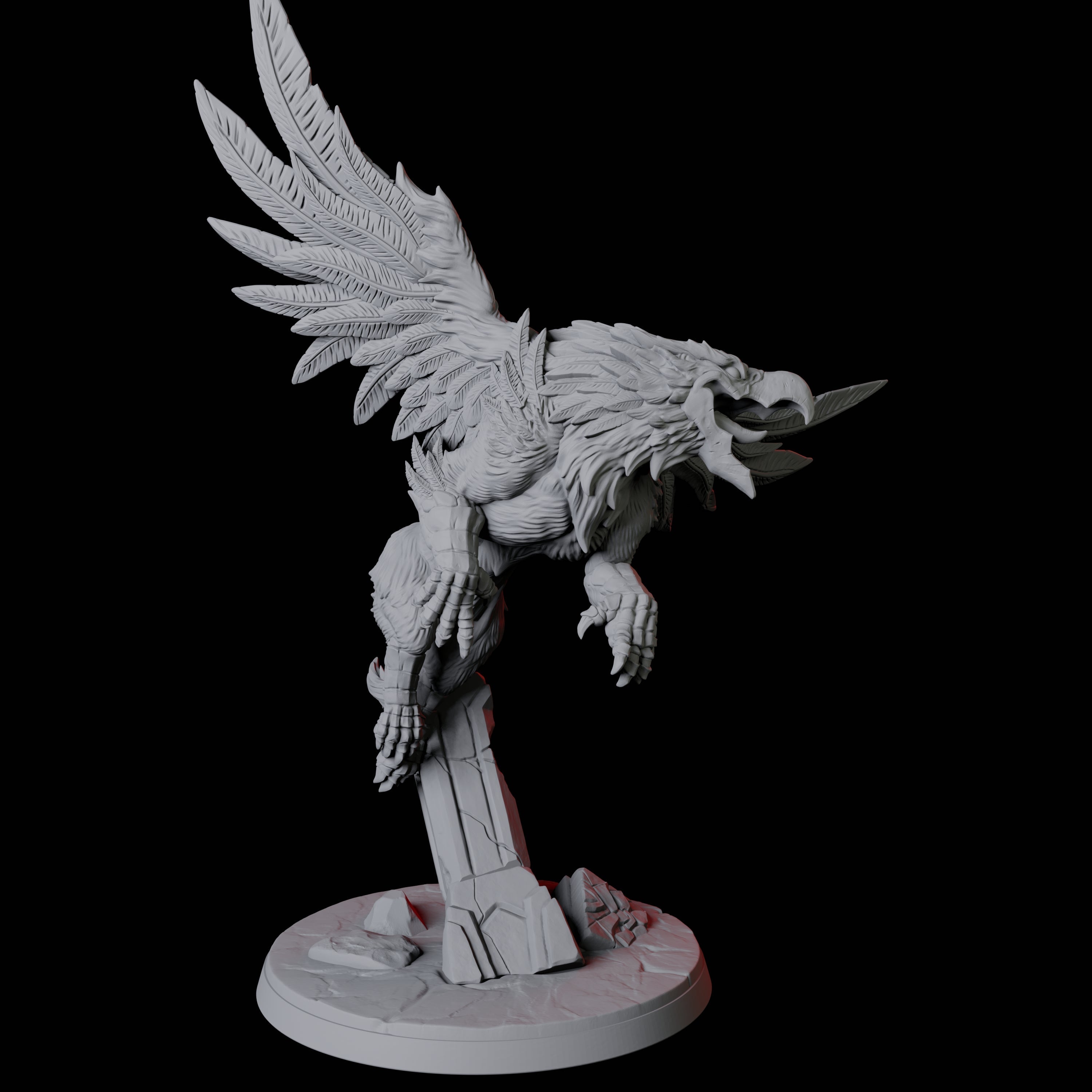 Four Leaping Griffons Miniature for Dungeons and Dragons, Pathfinder or other TTRPGs