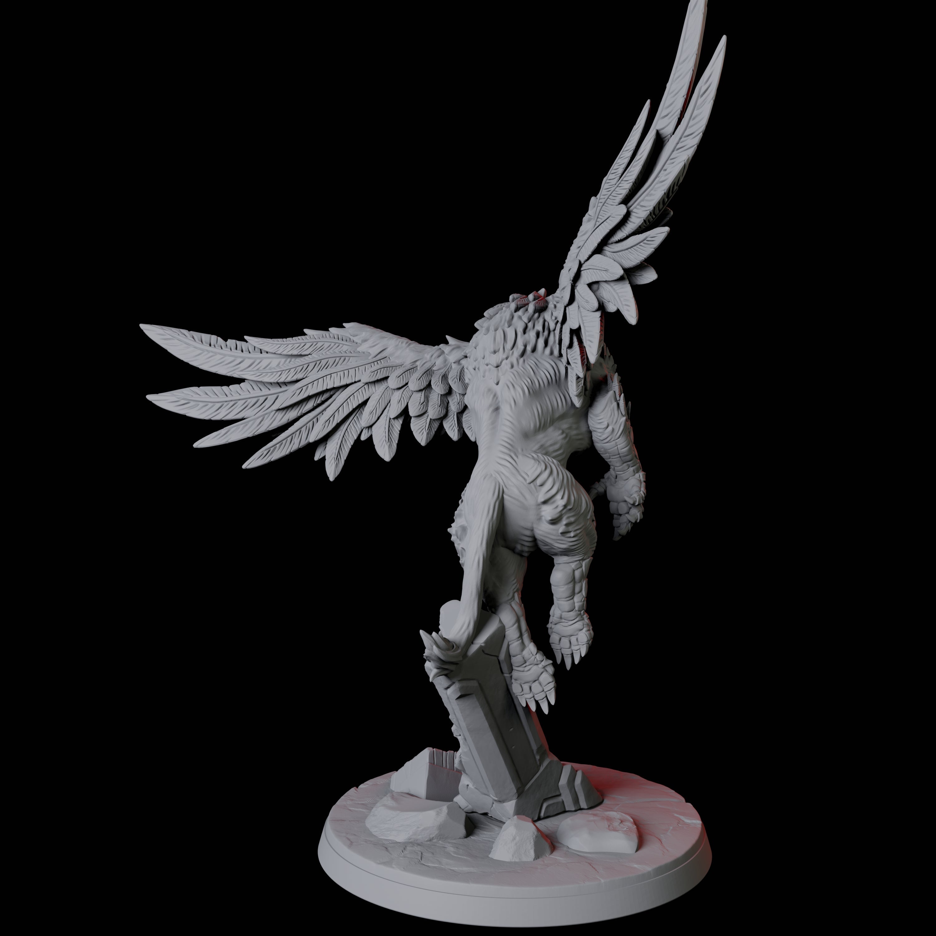 Four Leaping Griffons Miniature for Dungeons and Dragons, Pathfinder or other TTRPGs