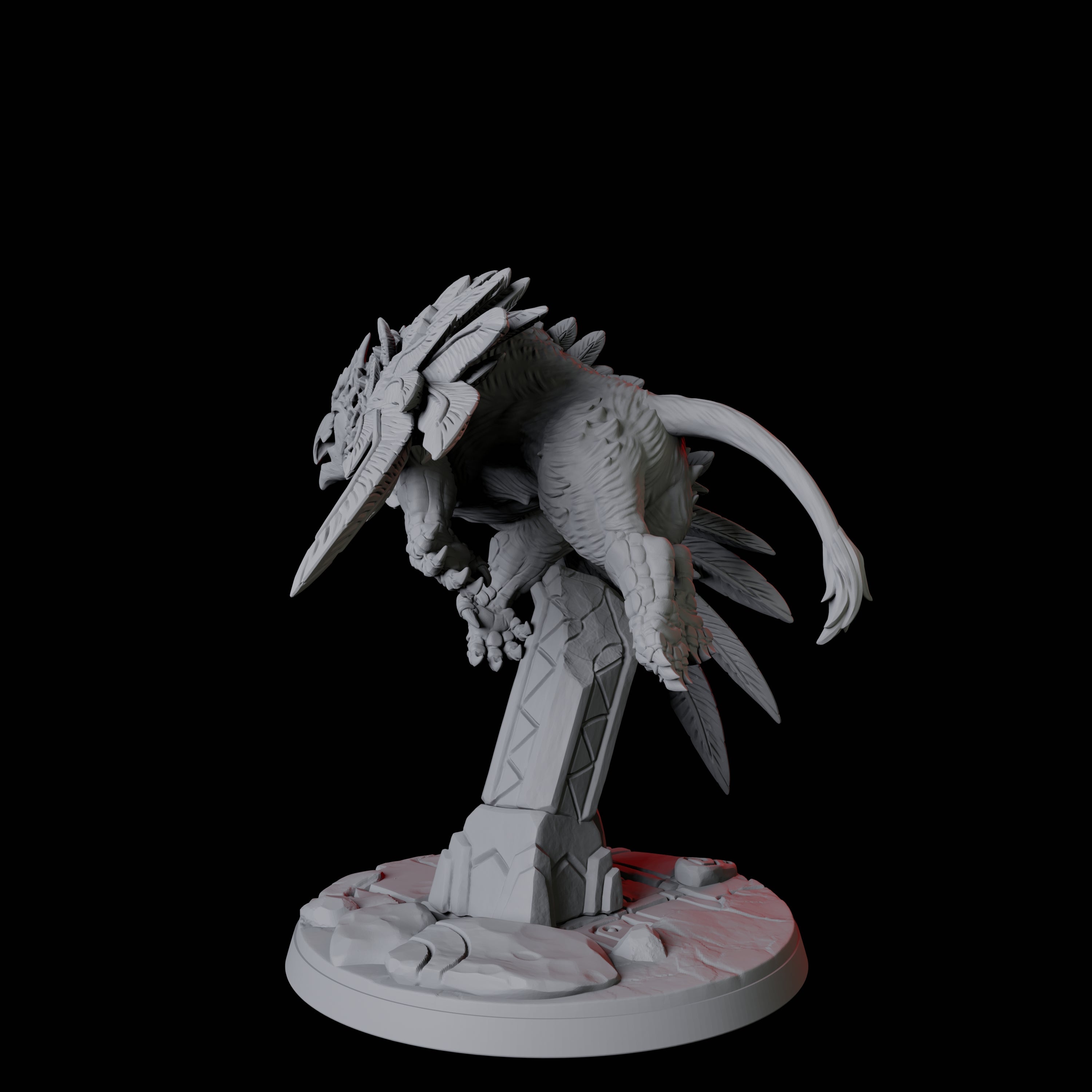 Four Leaping Griffons Miniature for Dungeons and Dragons, Pathfinder or other TTRPGs