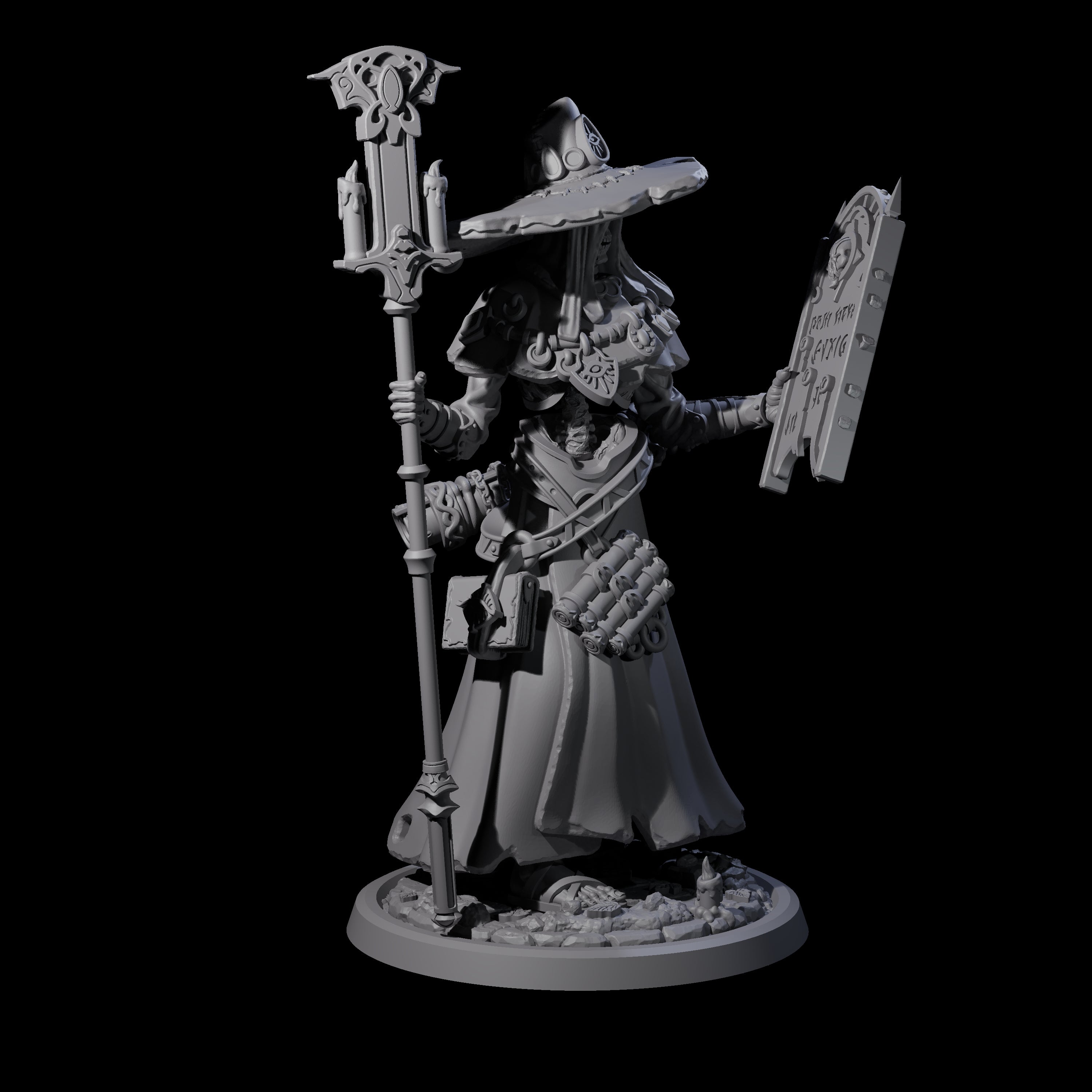 Four Learned Undead Scholars Miniature for Dungeons and Dragons, Pathfinder or other TTRPGs