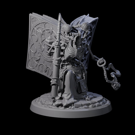 Four Librarians of the Dead Miniature for Dungeons and Dragons, Pathfinder or other TTRPGs