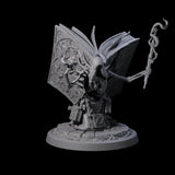 Four Librarians of the Dead Miniature for Dungeons and Dragons, Pathfinder or other TTRPGs