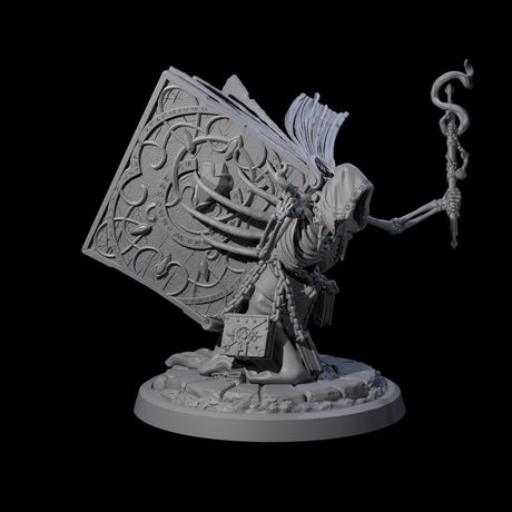 Four Librarians of the Dead Miniature for Dungeons and Dragons, Pathfinder or other TTRPGs