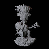 Four Lizardfolk Sundancers Miniature for Dungeons and Dragons, Pathfinder or other TTRPGs