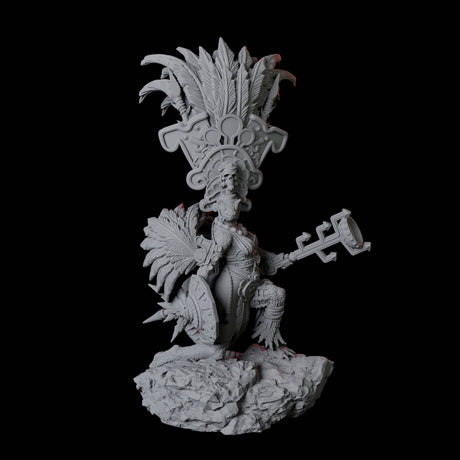 Four Lizardfolk Sundancers Miniature for Dungeons and Dragons, Pathfinder or other TTRPGs